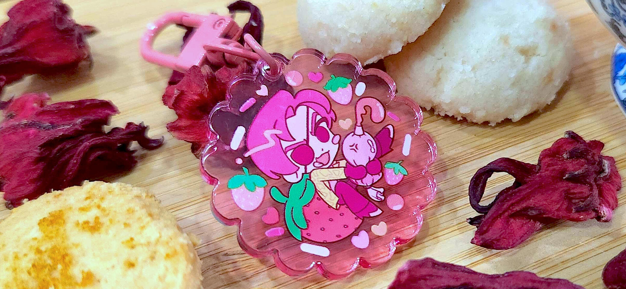 Strawberry Maji Keychain