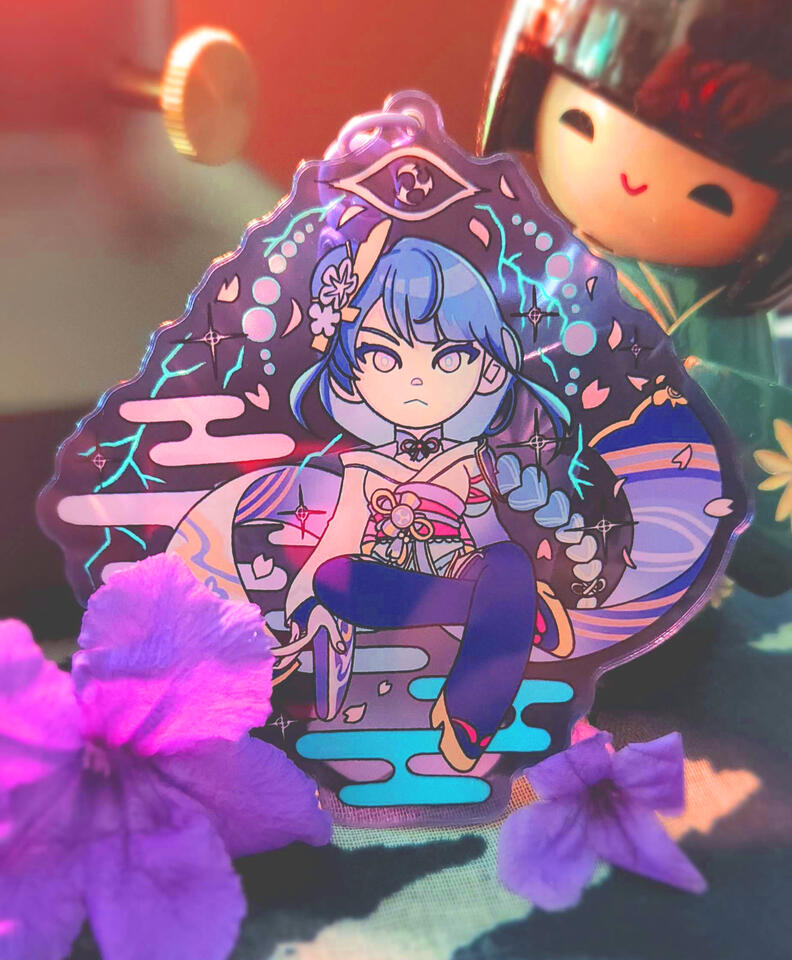 Raiden Shogun Keychain