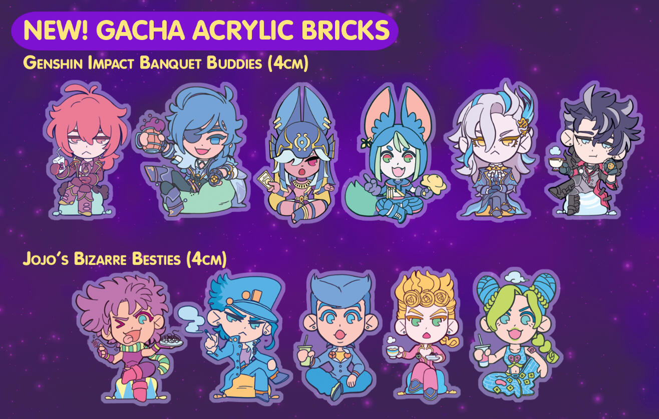 Gacha Acrylic Bricks