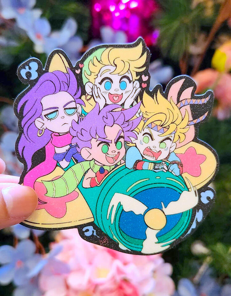 Battle Tendency Glitter Sticker