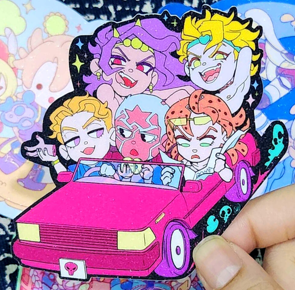 Villains Glitter Sticker