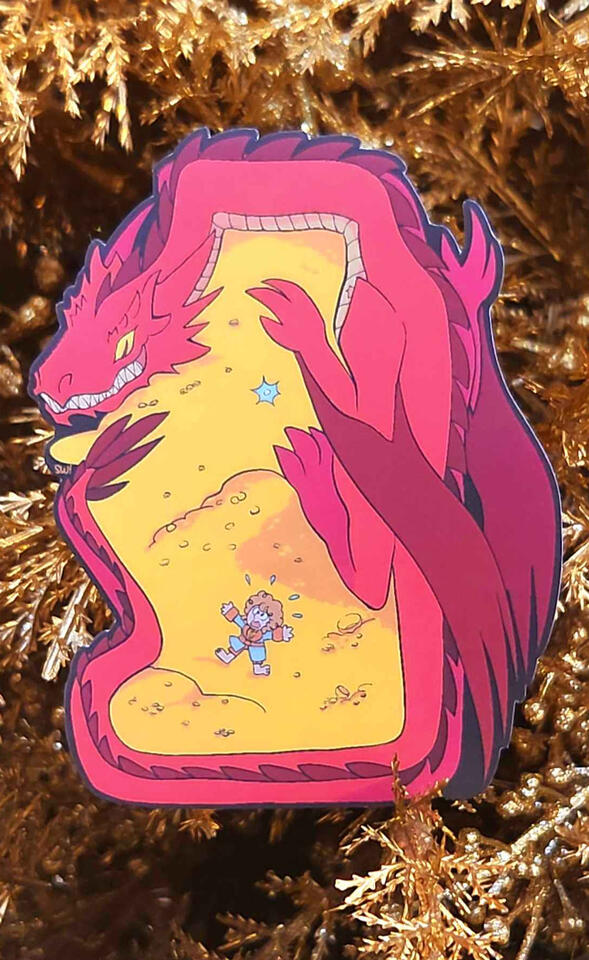Smaug the Dragon Sticker