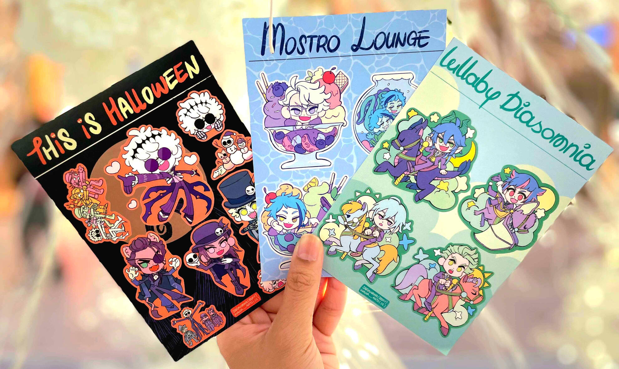 Halloween Town, Octavinelle & Diasomnia Dorm Sticker Sheet