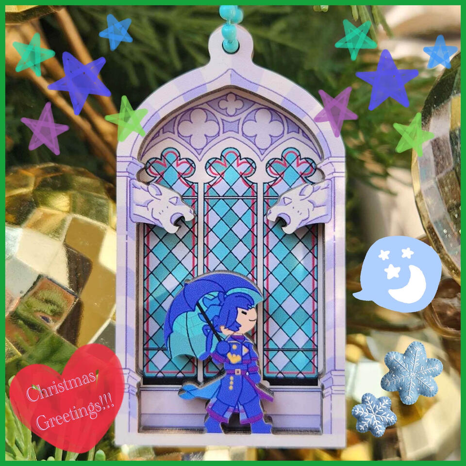 Malleus "Club Wear" Wooden Layered Keychain