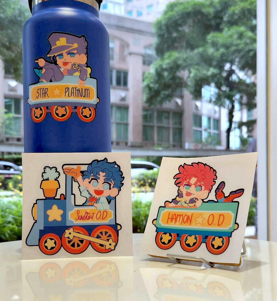 "Jojo's Bizarre" Connecting Train Bumper Sticker