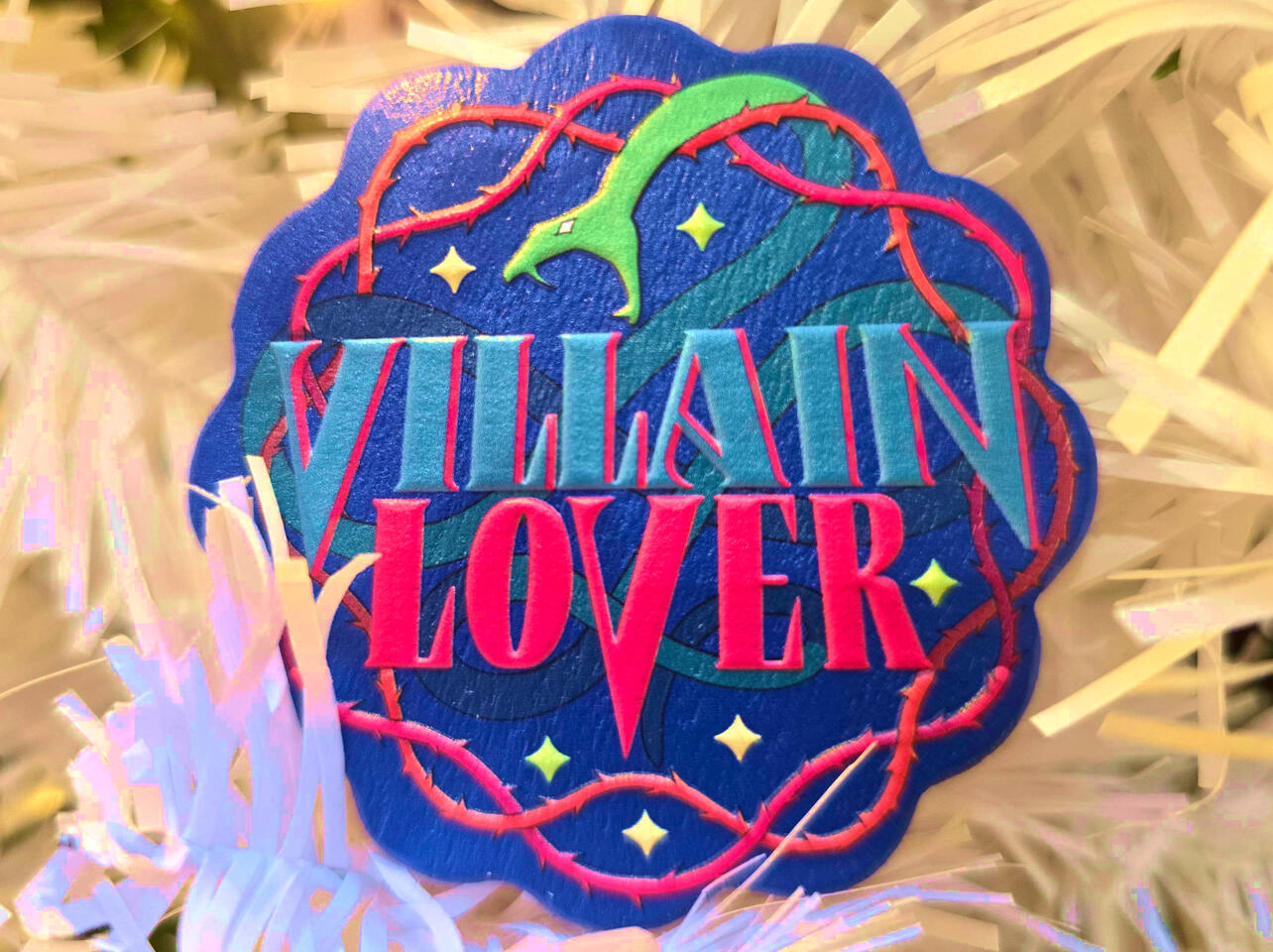 Villain Lover Wooden Button