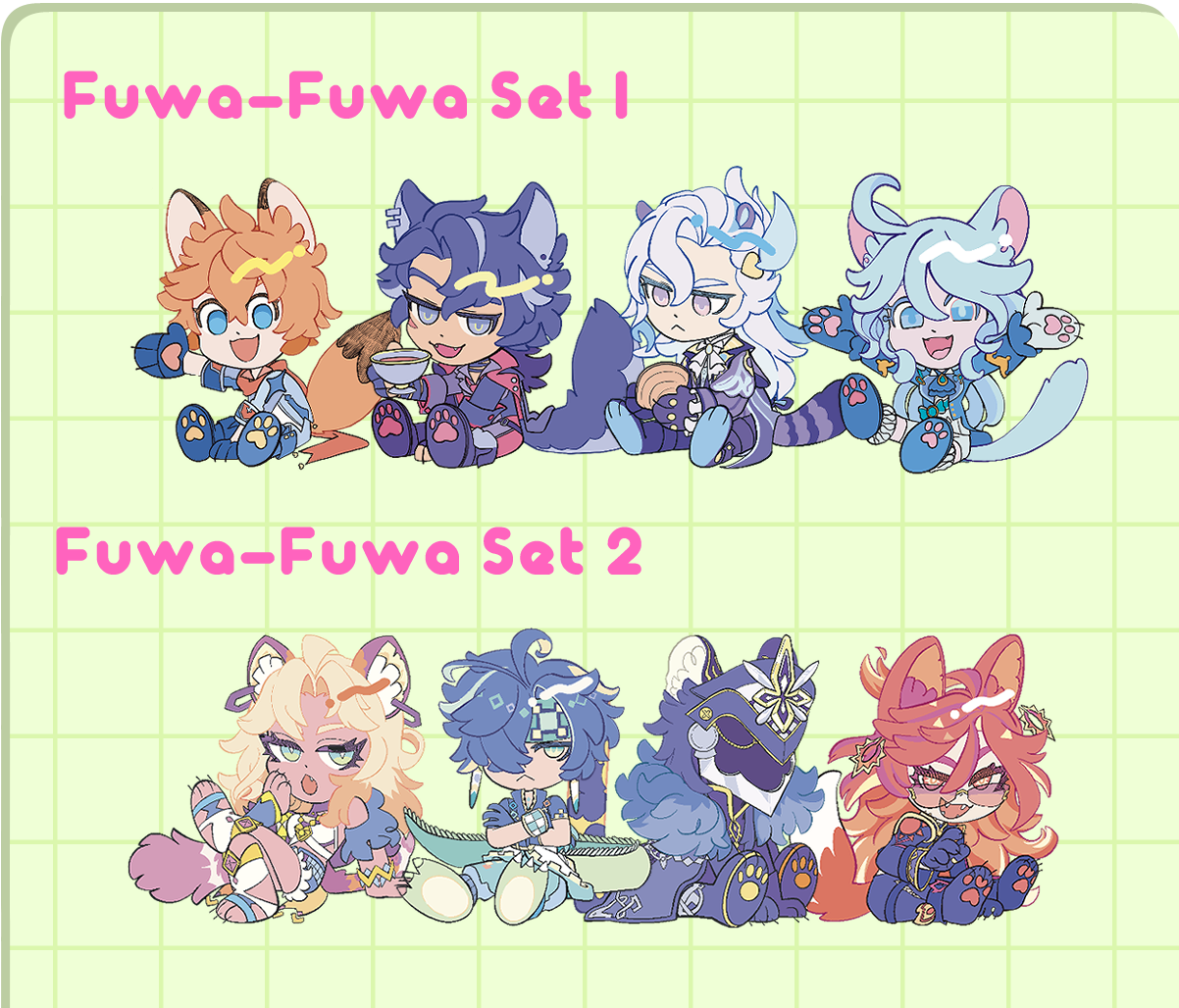 Fuwa-fuwa Genshin Sticker Set [DISCONTINUED]
